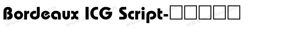 Bordeaux ICG Script字体转换